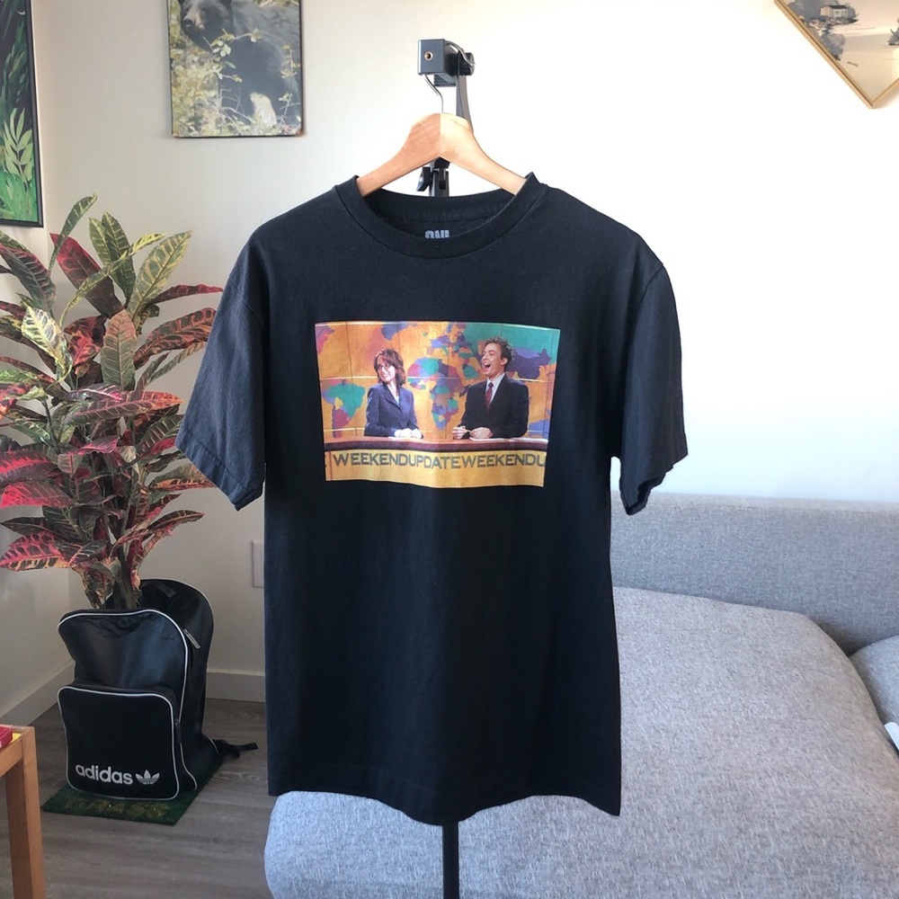 Saturday night live weekend update “jimmy fallon and tina fey” tee shirt